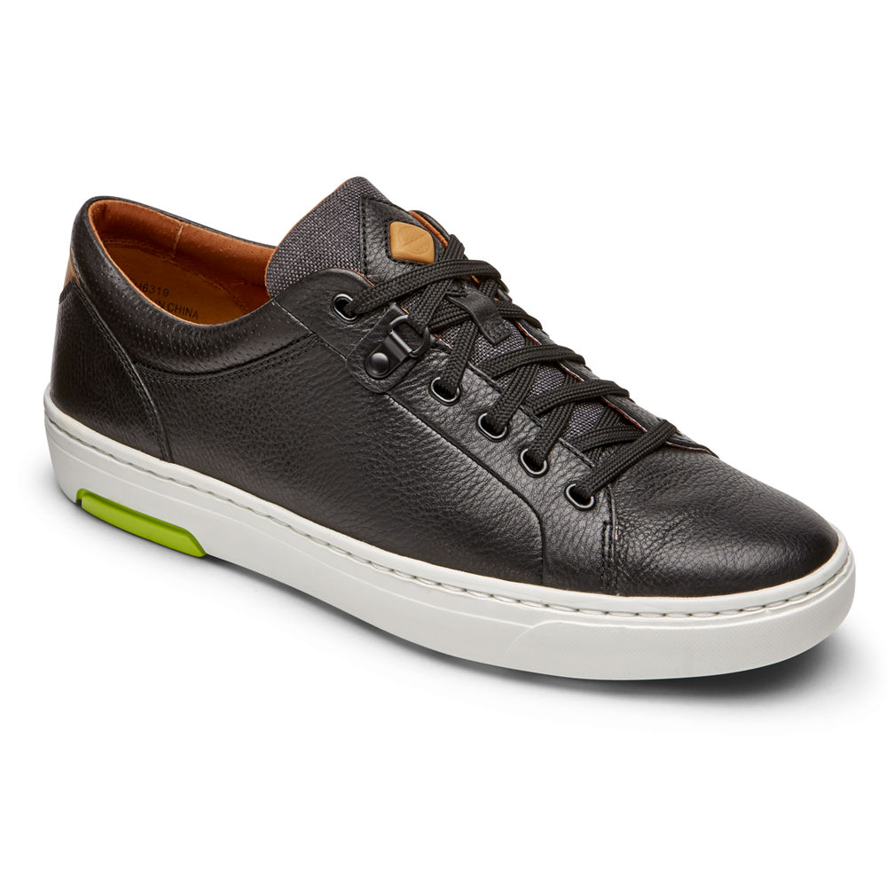 Rockport Sneakers For Mens Black - Lets Walk Cupsole Lace-to-Toe - HS5763089